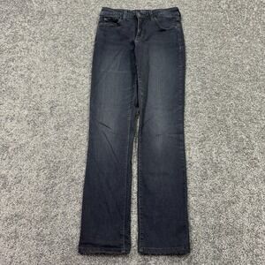 NYDJ Jeans Womens 2 Gray Samantha Slim Stretch LiftxTuck Medium Wash Denim City